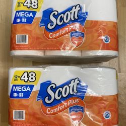 Scott Comfort Plus toilet paper 12 Mega rolls