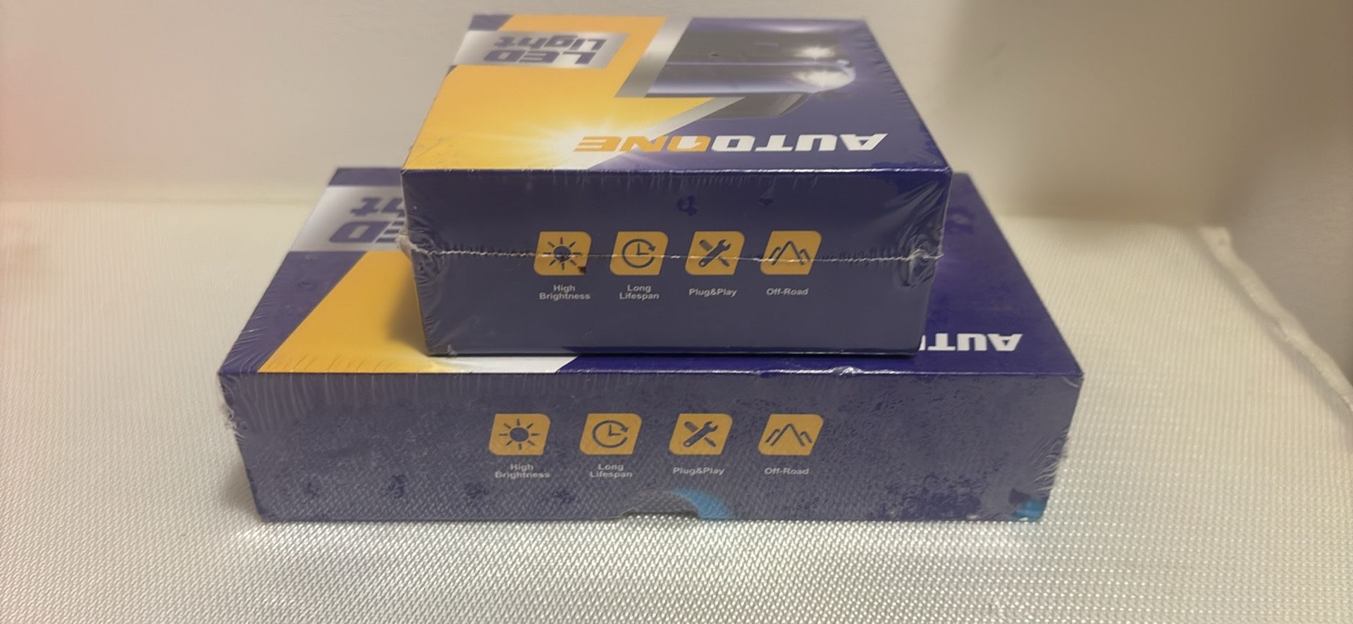 New/ Sealed 2X AUTOONE 10SF LED LIGHT AUTO HEADLIGHTS BULBS H8 H9 H11 3000K Gold Yel