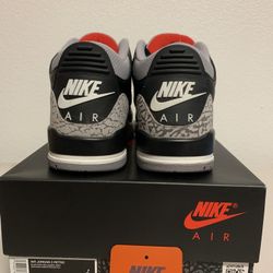 Jordan Retro 3 Black Cement Sz 9