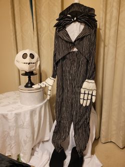 Disney Nightmare Before Christmas Jack Skellington Men's Halloween Costume SZ XXL