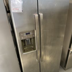 GE Stainless Steel 23.2 Cu. Ft. Side-by-Side Refrigerator 
