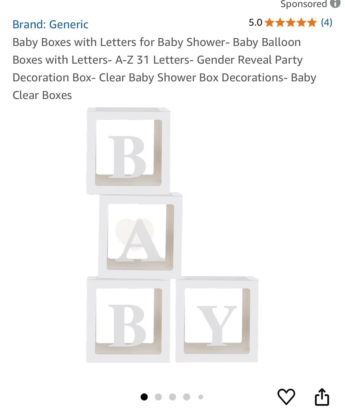New Baby Shower Box For Parties Decorations