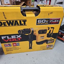 FLEXVOLT 60V MAX Cordless Brushless 1-9/16 in. SDS MAX Combination Rotary Hammer and (2) FLEXVOLT 9.0Ah Batteries