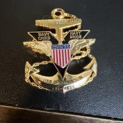 CHALLENGE COIN - USS Carl Vinson CPO Mess CVN-70 3D Anchor Design