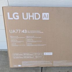 New LG 43” 4K Smart TV – Sealed Box