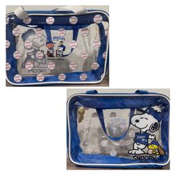 Clear snoopy Dodgers bag