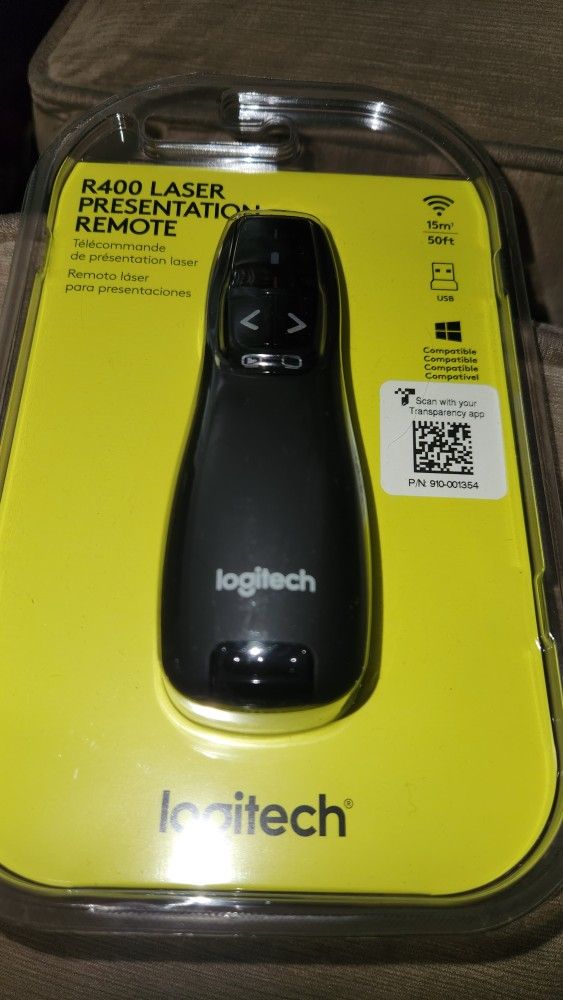 Logitech R400 PowerPoint Clicker With Laser
