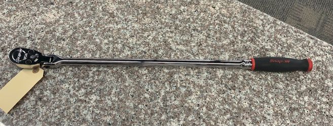Snap on 1/2" Drive Dual 80 Technology Soft Grip Long Handle Flex-Head Ratchet