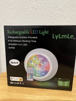 Rechargeable LED Pool Light - 2 Pack