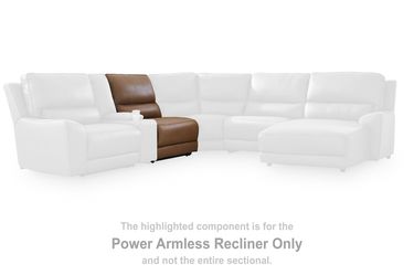 DeepWakes Caramel PWR Armless REC w/ADJ Headrest  PCU6260631