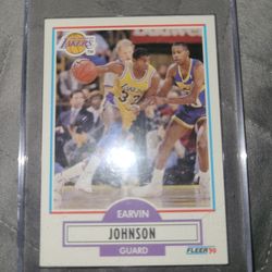 Earvin Johnson Career card