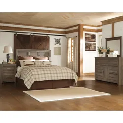 Juararo Queen Panel Headboard Bed with Mirrored Dresser Final Days of Savings Galore