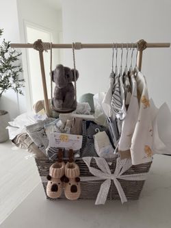 Baby shower basket gift