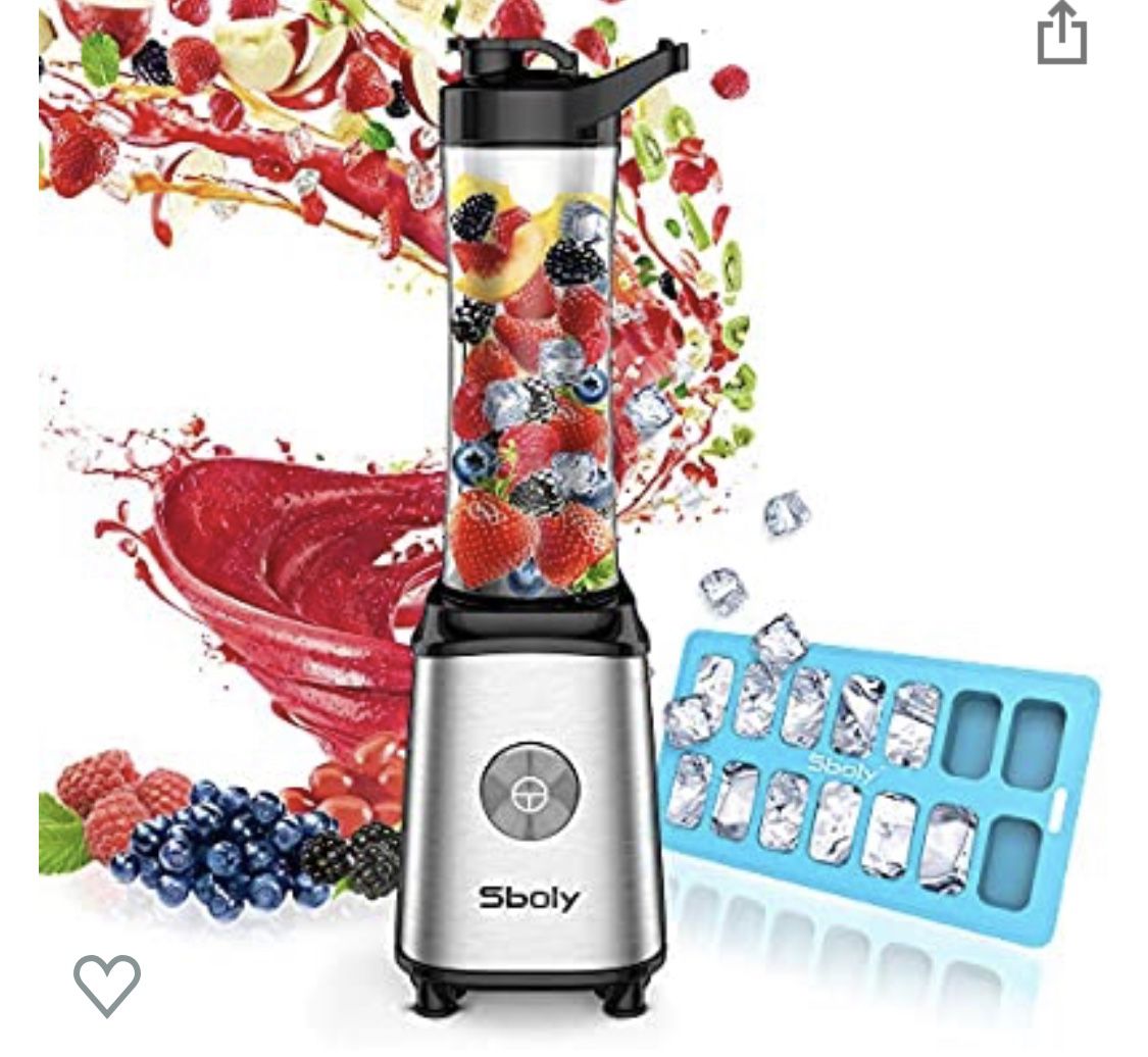 Personal compact blender with 2 bottles.