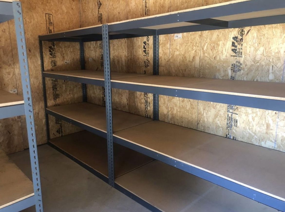 Garage Shelving 96 in W x 24 in D Boltless Storage Racks Similar to Uline Better Than Homedepot Lowes And Costco Delivery Available
