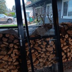 36" Black Metal Screen Door