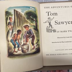 The Adventures Of Tom Sawyer Vintage Book