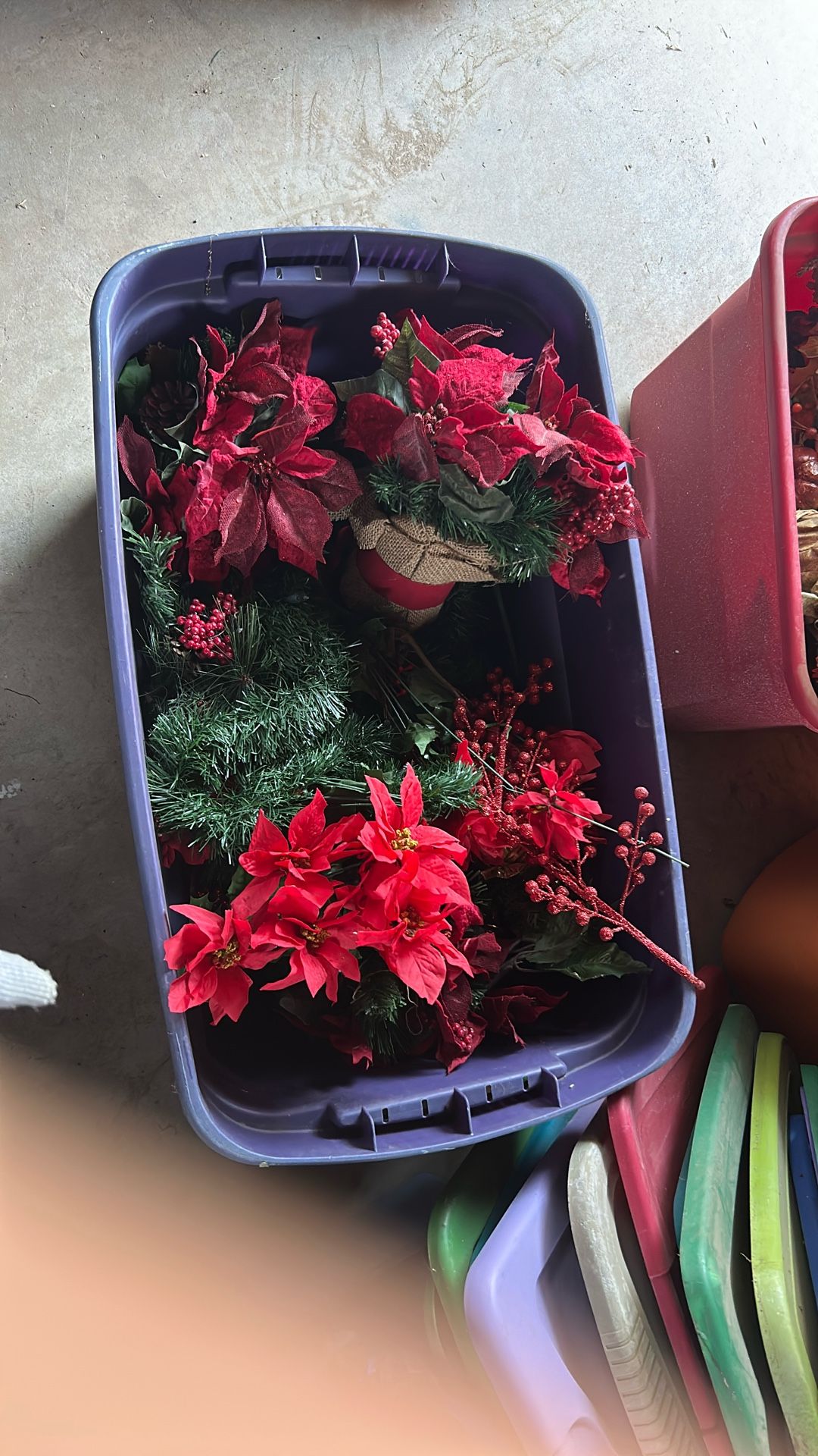 Christmas Decor Silk Plant Etc