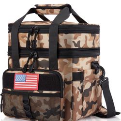  Lunch Box for Men Double Deck Expandable Insulated Lunch Bag