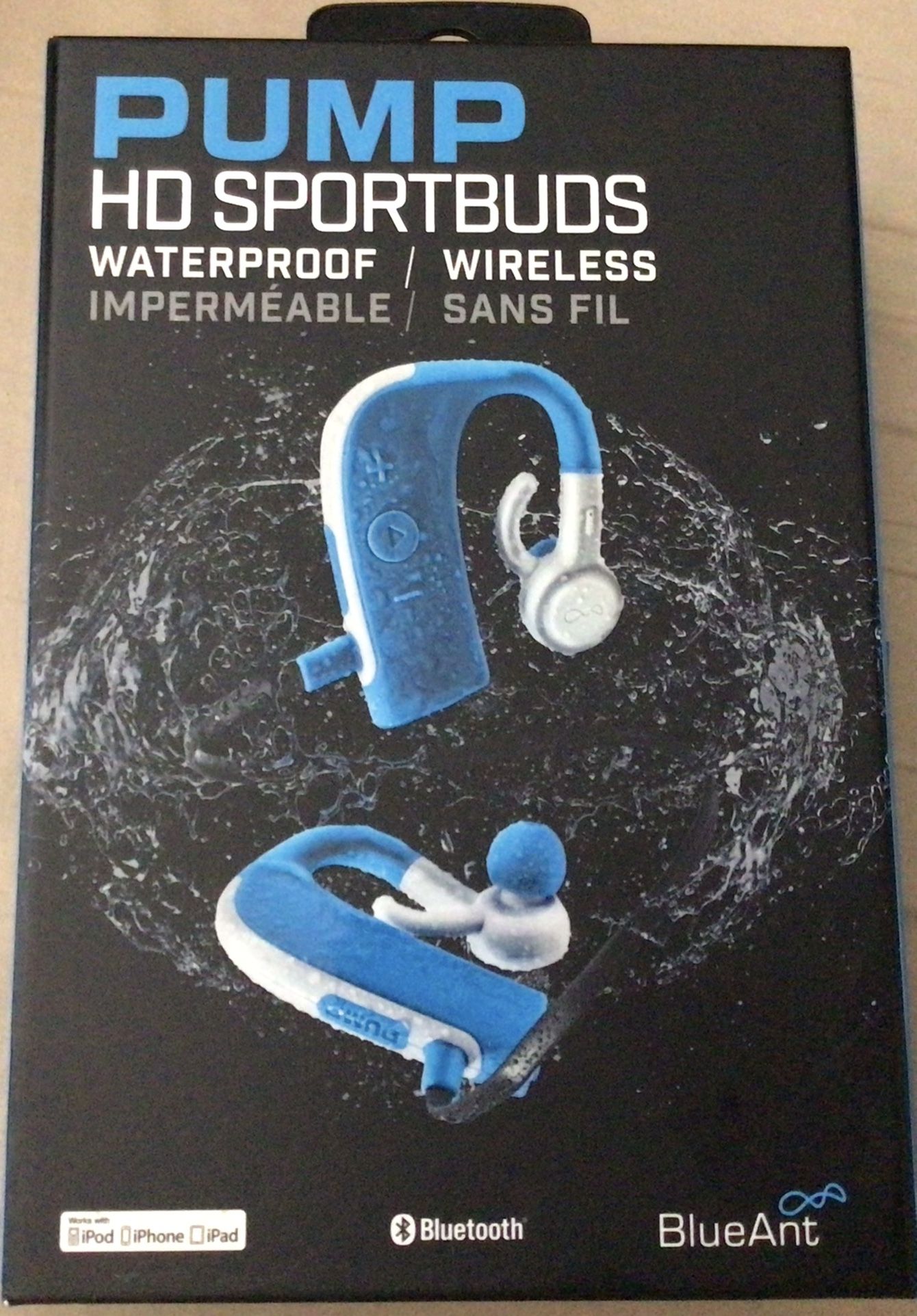 NEW-PUMP HD SPORTBUDS WATERPROOF WIRELESS