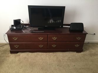 Wood tv stand