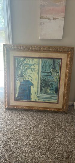 Large 38" x 38" Framed Jae Dougall "Daffodils" Art Print – Custom