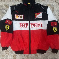 Ferrari Racing Jacket F1-Formula 1 Vintage Unisex Vintage Style 