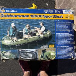 Solstice Outdoorsman 12000 Sport Boat With Paddles. 