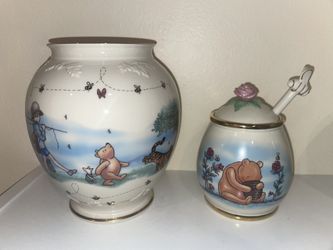 “Lenox” Winnie the Pooh Honey Pot & Vase
