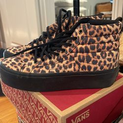 Vans Sk8 high leopard print