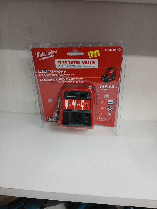 Milwaukee New 175w Power Supply M18 Redlithium