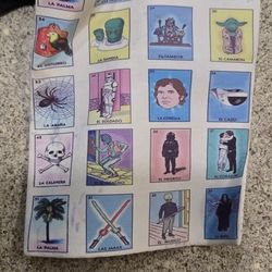 Loteria Mexican Bingo Tote Purse Star Wars Cross Body Bag