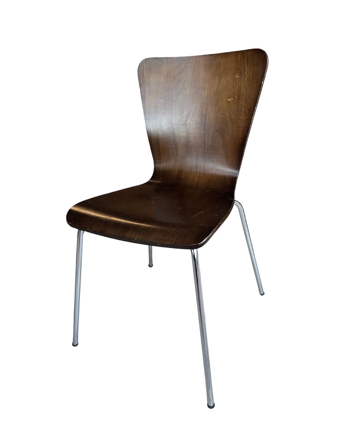 Deantrei 18.25” H Stacking Espresso Chairs (Set Of 4)