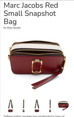 Mark Jacobs Red Small Snapshot Bag