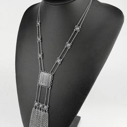 Beautiful Chain Tassel Charm Necklace 