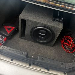 12in Scar Audio In Box With Amp