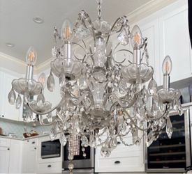 Chandelier 25” wide by 17” tall