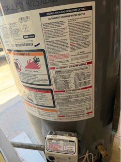 Like new 50 gallon water heater