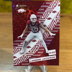Landon Jackson 2024 ONIT Athlete Arkansas Razorbacks - Holo Sticker Series