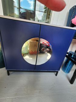 Electric Blue Liquor Cabinet 💙