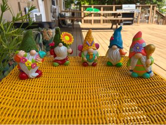 Colorful Garden Gnomes
