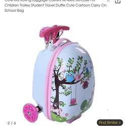 Rolling luggage with wheels/scooter