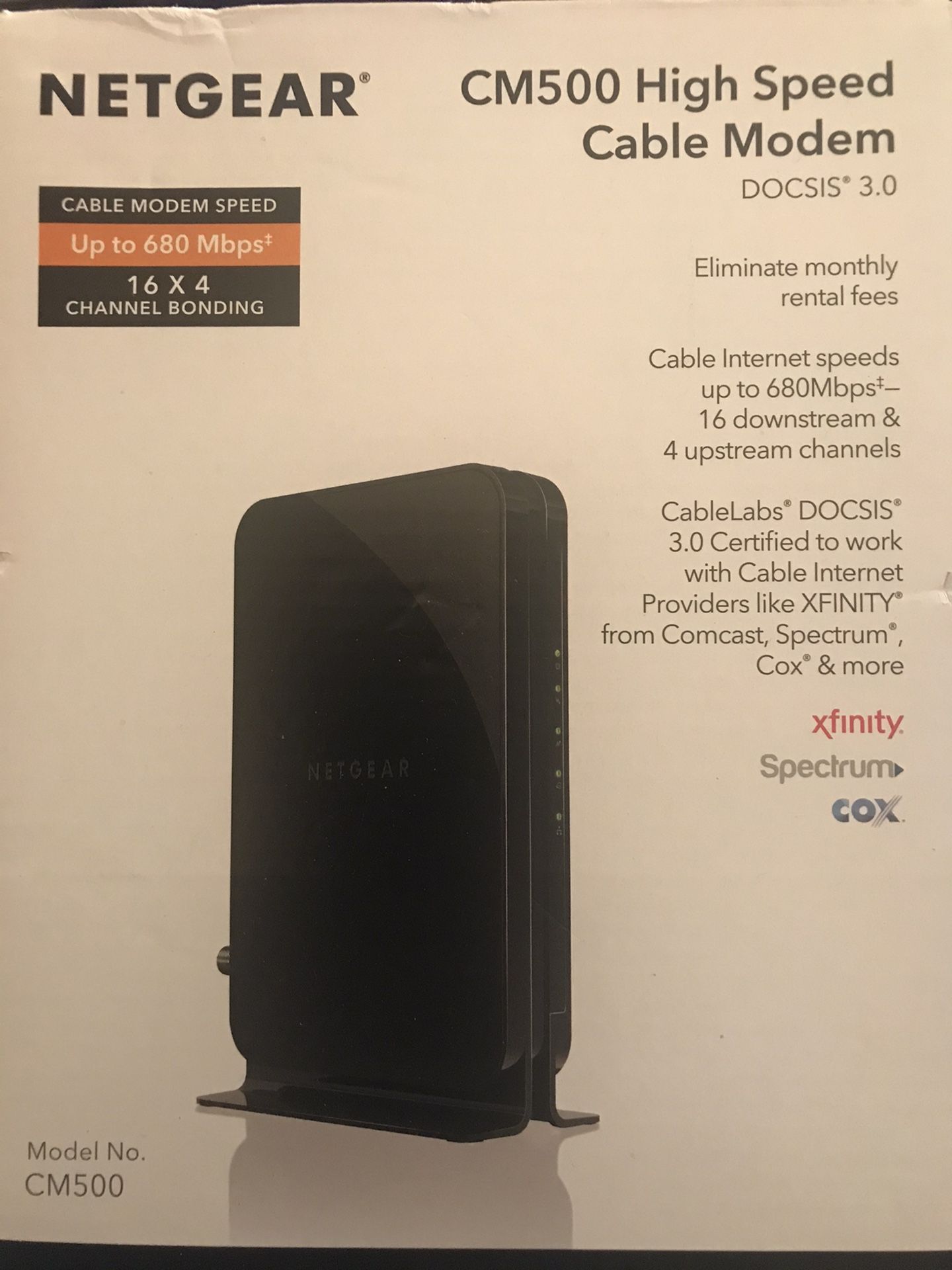 New Cable Modem