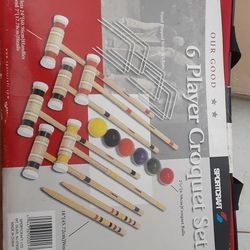 Croquet Game Set $35 dlls. 