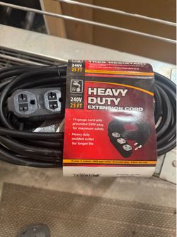 25 ft. 15A 240V Heavy Duty Extension Cord