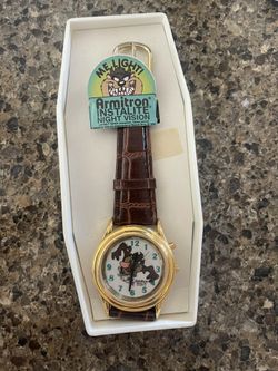 Vintage 1994 Taz Tasmanian Devil Warner Bros. Looney Tunes Watch Armitron & Case