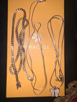 Silver necklaces