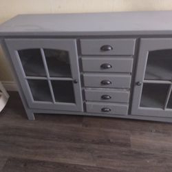 Gray Cabinet Good Condition 