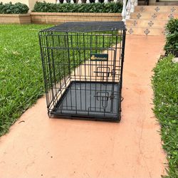 PETMATE Collapsible Dog Cage 24” Deep By 18” Wide By 21” Height… A Little Rusty But In Good Condition… $25