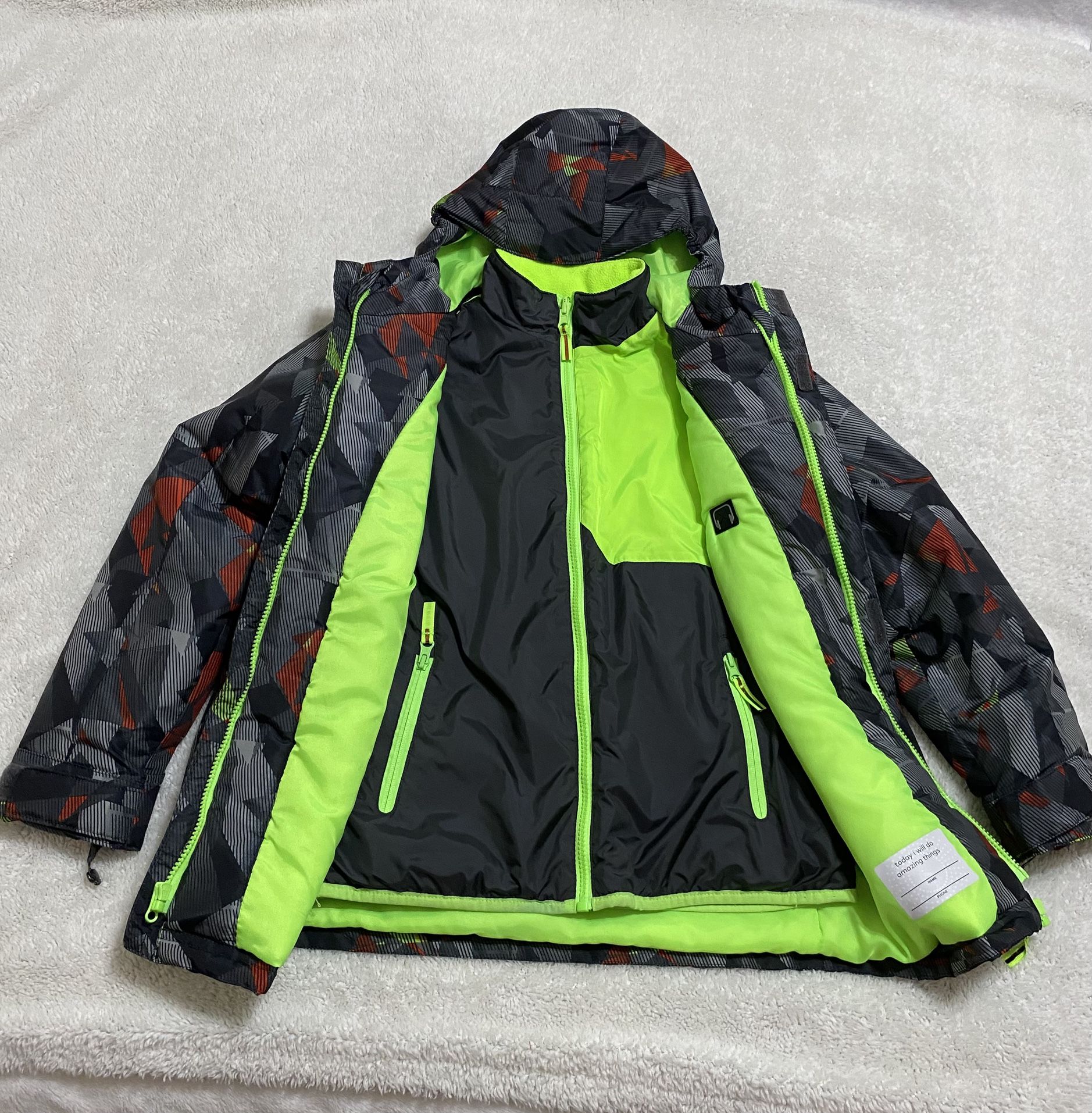 New $42.00 Boys ( 3)In (1) Champion Winter Jacket